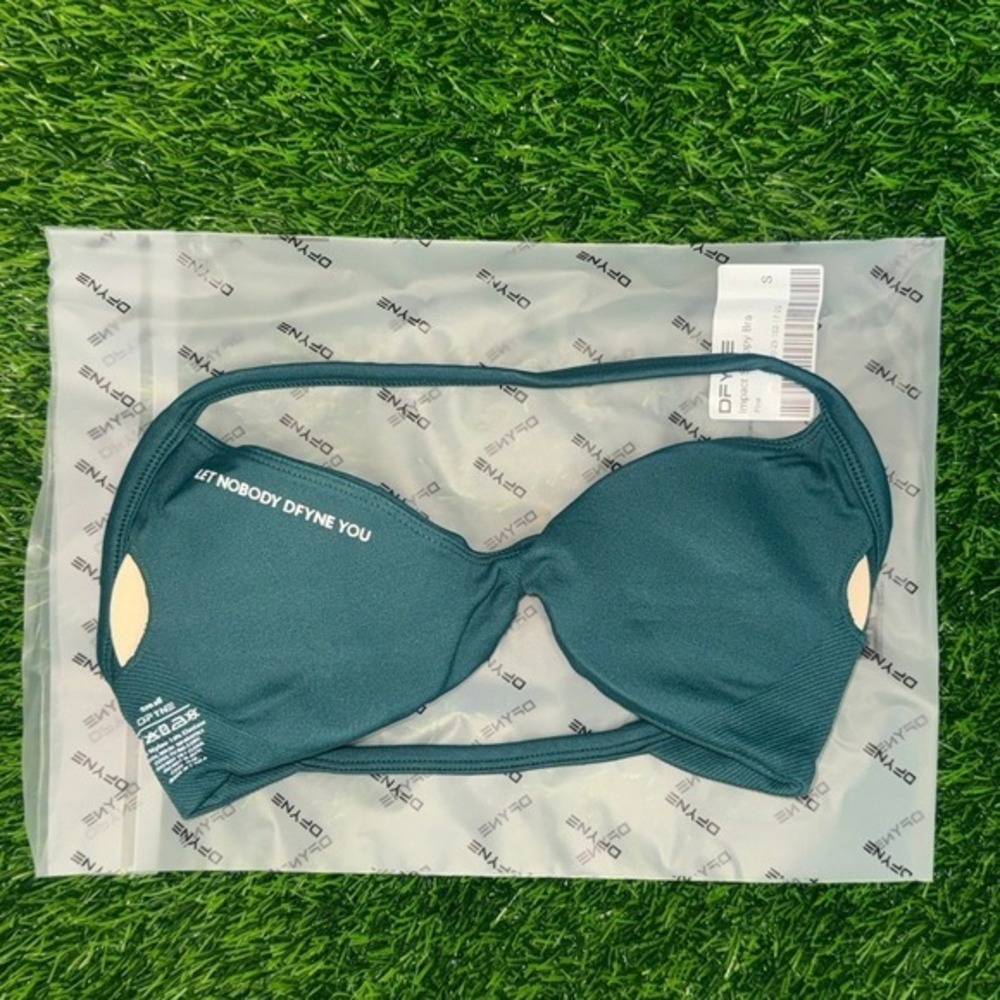 Dfyne impact strappy bra pine small - Picture 3 of 5